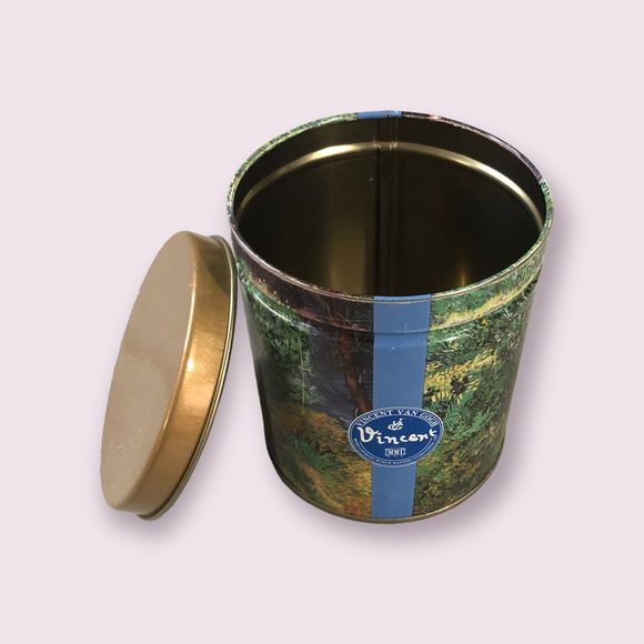 Vincent Van Gogh Print on Little Round Storage Tin; Collectible Container 4” - Picture 6 of 9